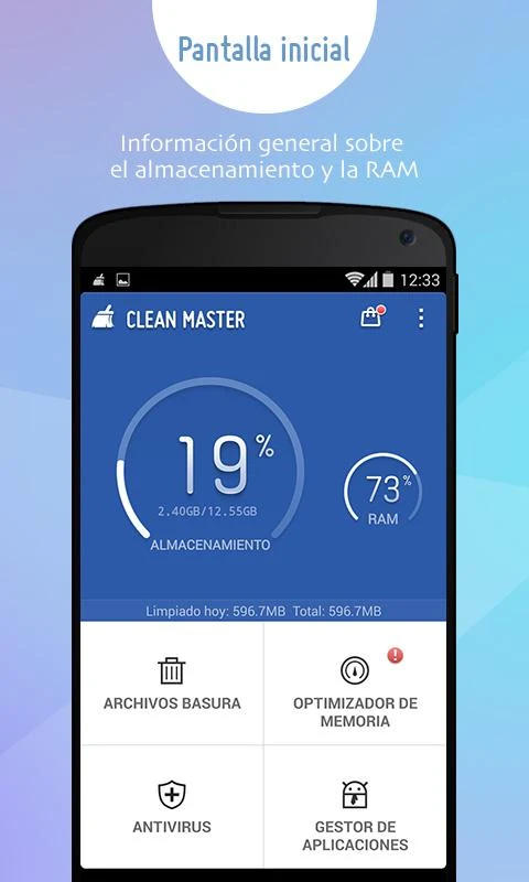 Clean Master(Optimiza memoria) - screenshot