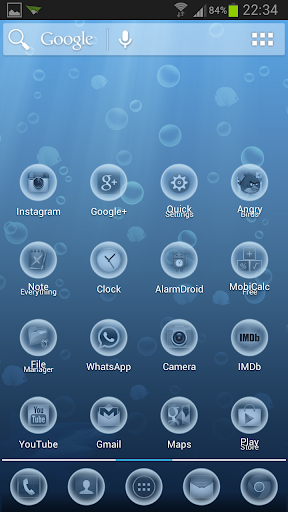 Ocean Bubbles Theme