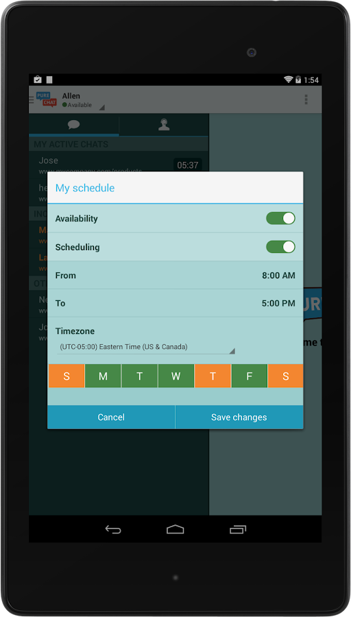 Pure Chat Free Live  Chat screenshot
