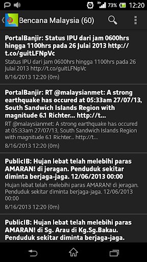 Informasi Bencana Malaysia