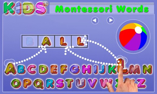 Kids words Montessori