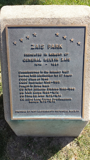 Zais Park Plaque