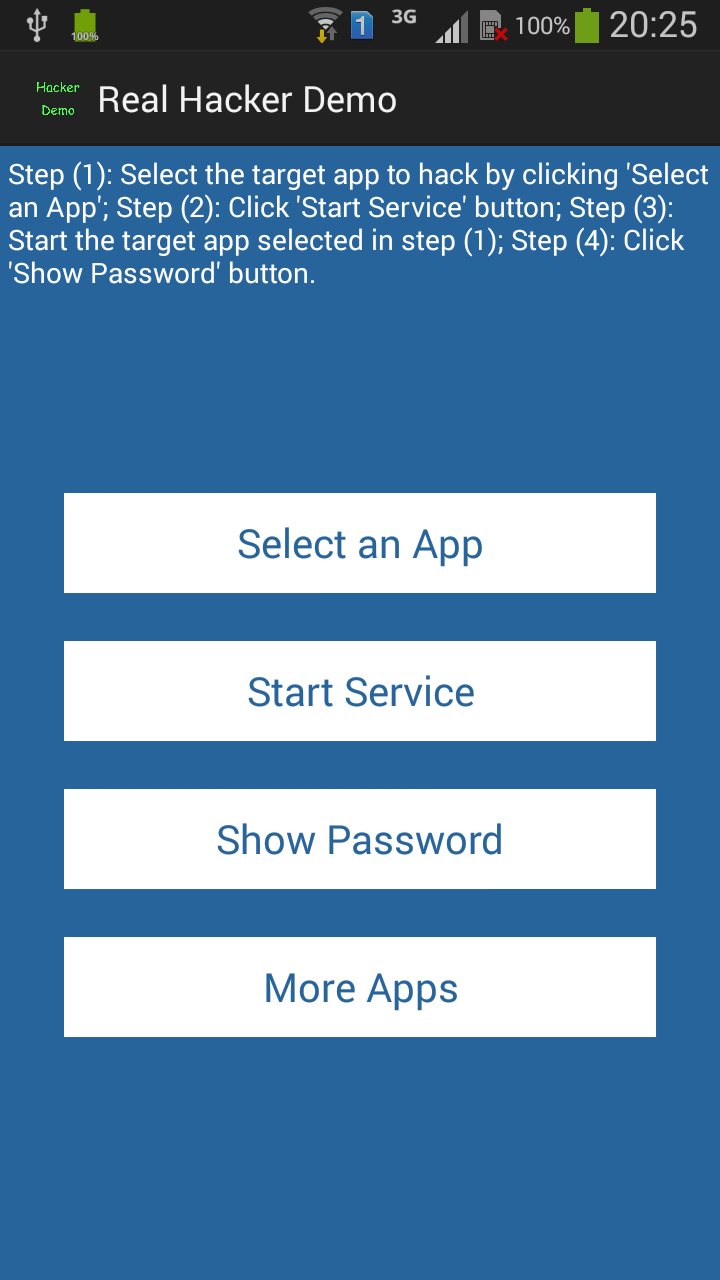 Real Hacker Demo Screen 1