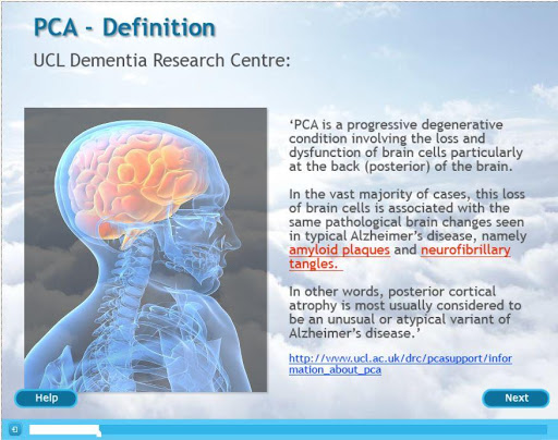 PCA Posterior Cortical Atrophy