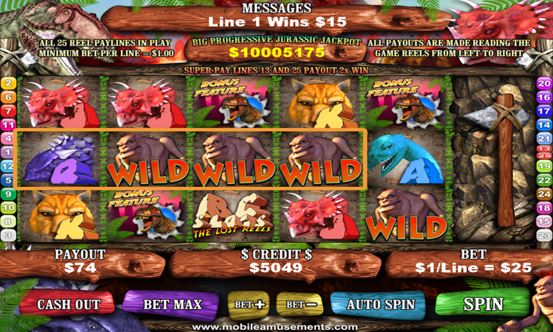BC Monster Dinosaur Slots PAID Screen 2