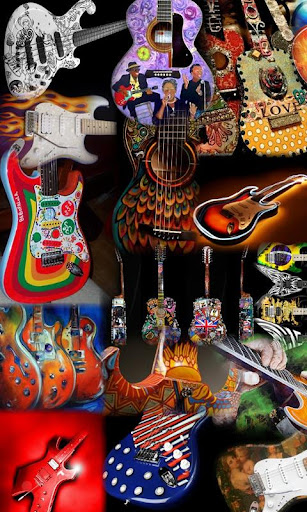 Guitar Collage Live Wallpaper