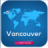 Vancouver guide, map, weather mobile app icon