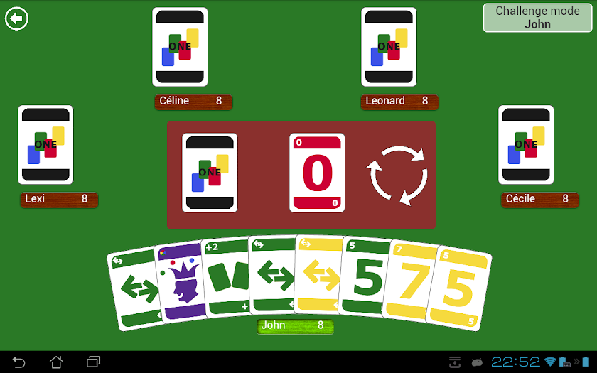 ONE - Card game Screen 3