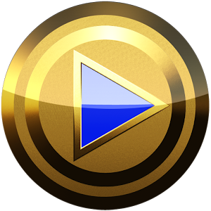 elegance poweramp skin blue logo