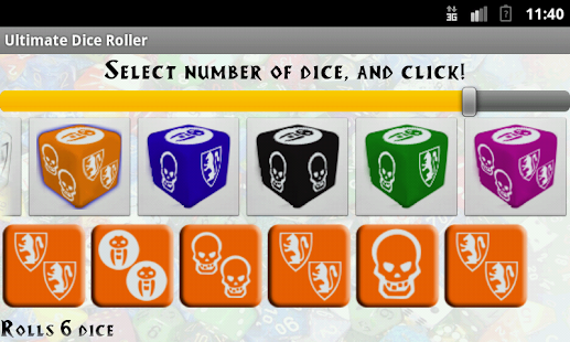 Ultimate Dice roller - screenshot thumbnail