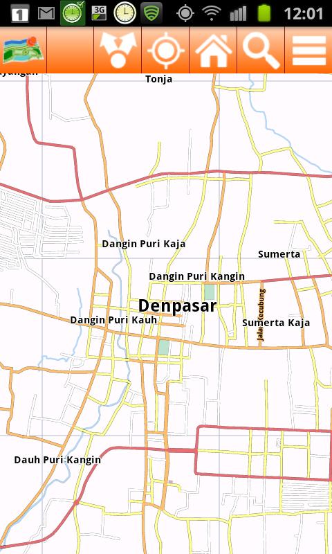 Bali Offline mappa Map Screen 3
