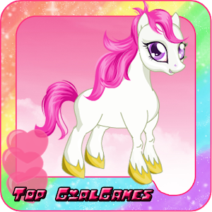 Cute pony care – girl game logo