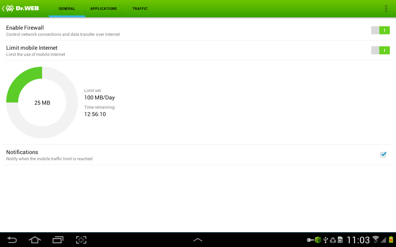 Dr.Web v.9 Anti-virus - screenshot