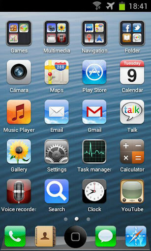 iPhone 5 iOS6 GO Theme HD V1.0