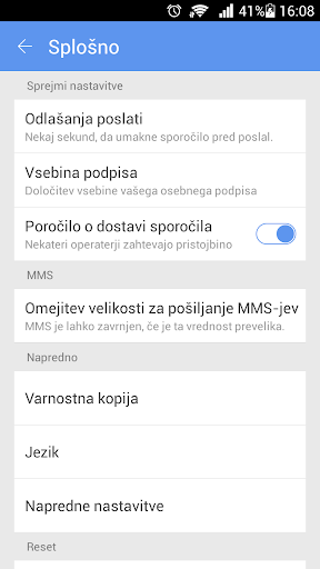 GO SMS Pro Slovenian language