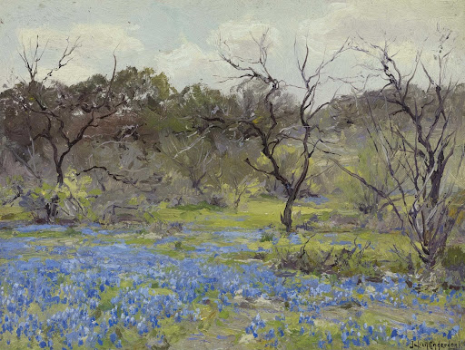 Early Spring Bluebonnets And Mesquite Julian Onderdonk Google Arts Culture