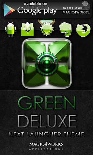 【免費生活App】Poweramp skin Green Deluxe-APP點子