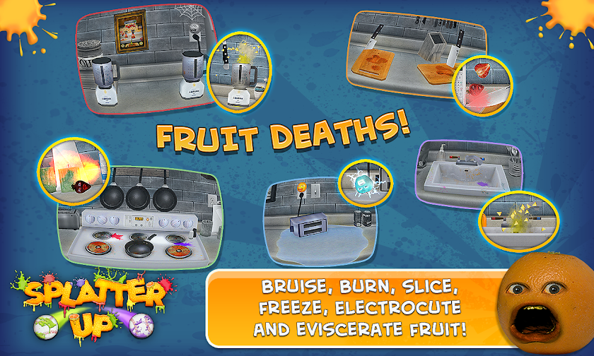 Annoying Orange: Splatter Up! Screen 2