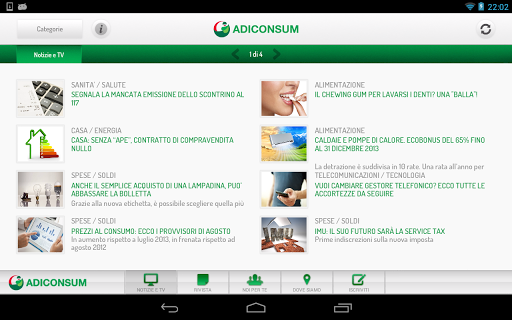 Adiconsum for Tablet