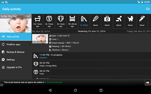 Baby Daybook - daily tracker - screenshot thumbnail