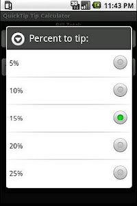 QuickTip Tip Calculator screenshot 1