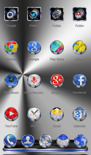 Next Launcher Theme Techno 3D - screenshot