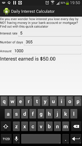 Daily Interest Calculator