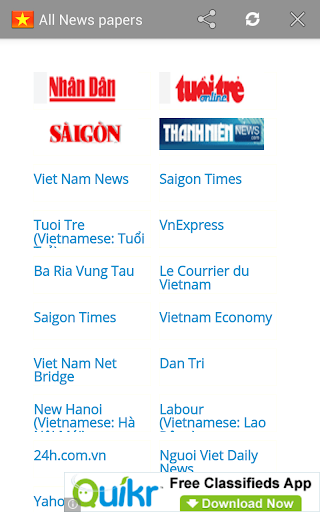 All Vietnamese newspapers