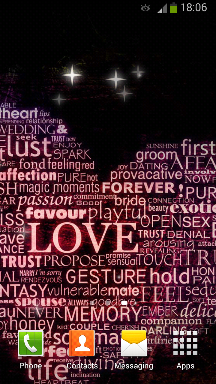 I Love You Live Wallpaper Screen 2