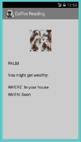 Coffee Reader Screen 3