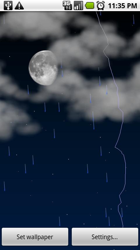 Weather Live Wallpaper Screen 2