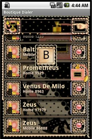 Chic Boutique dialer Screen 2