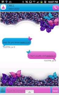 GO SMS THEME|GlitterCandySky - screenshot thumbnail