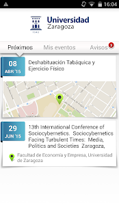 Eventos UNIZAR Screenshots 0