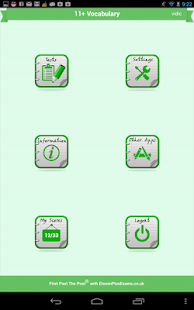 Android application 11+ Vocab Builder screenshot