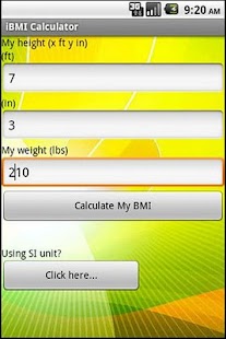 BMI (imperial) Screenshots 0