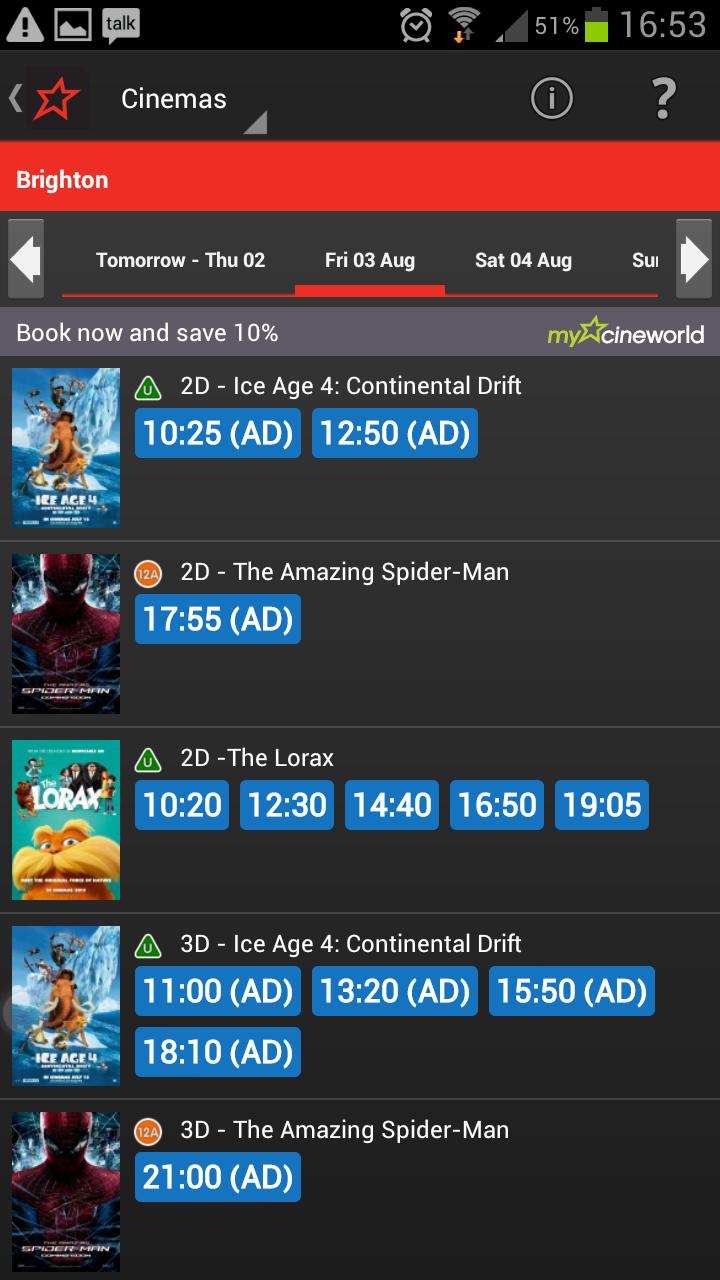 Cineworld Cinemas - Official Screen 3