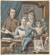 De kunstenaar zelf en zijn gezin