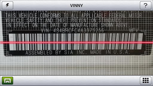 Vinny - Used Car VIN Scanner