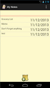 My Notes screenshot 2