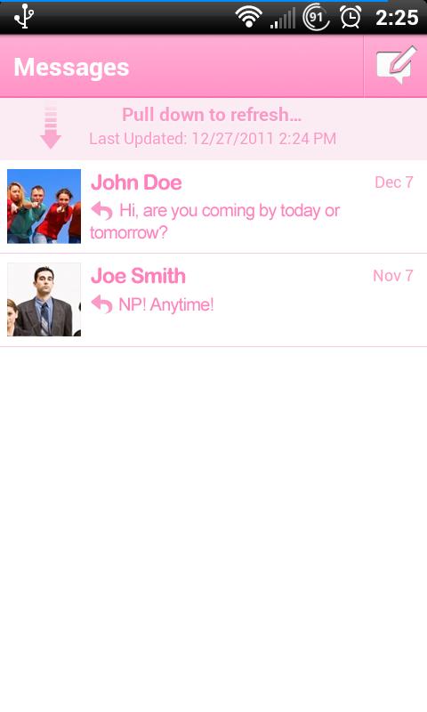 Pink for Facebook Messenger Screen 2