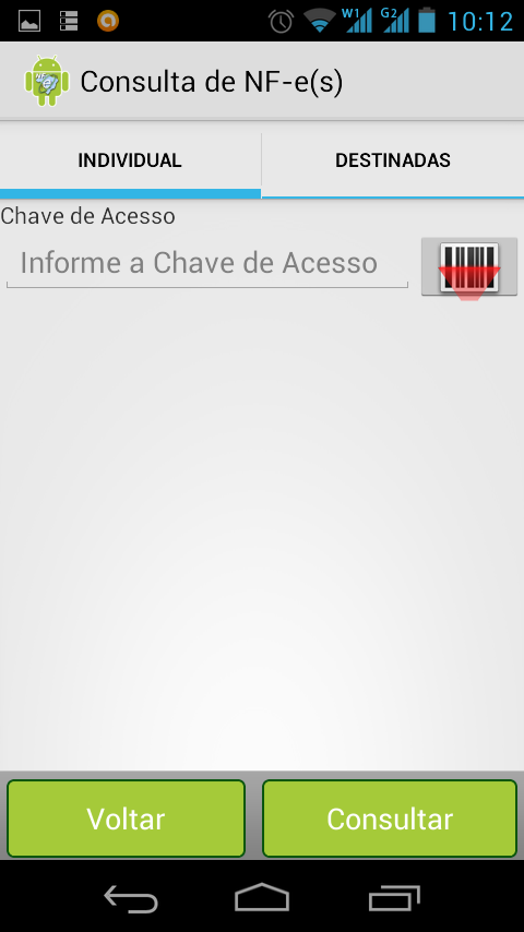 NFe Droid Screen 2