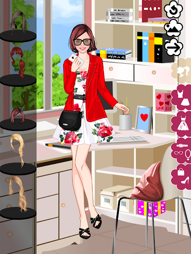 Floral Summer dress up game