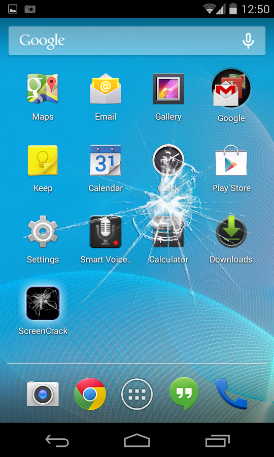Crack your screen - screenshot