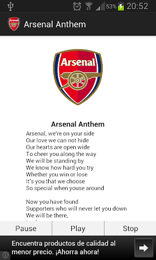 【免費運動App】Arsenal Anthem-APP點子