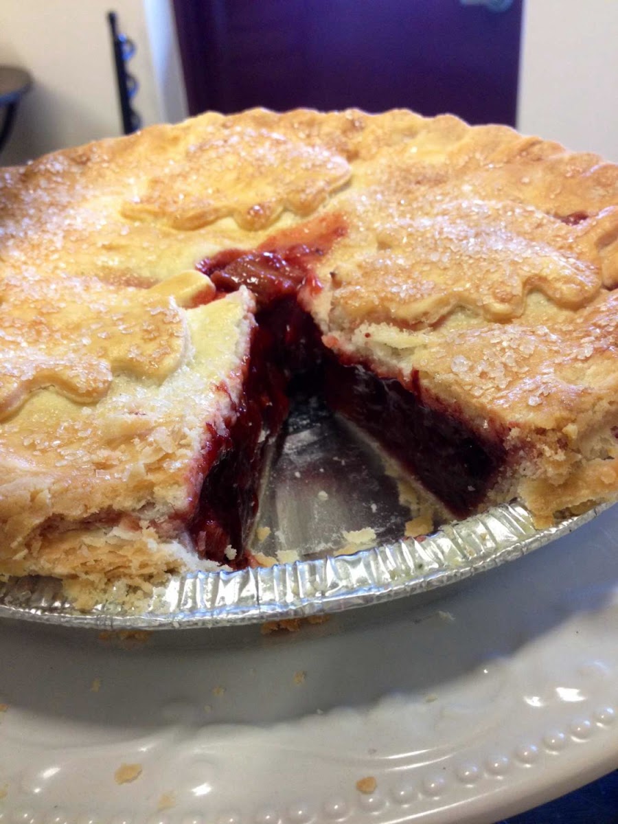 The crust is light and flakey that it just melts in your mouth. Best Marionberry pie ever!