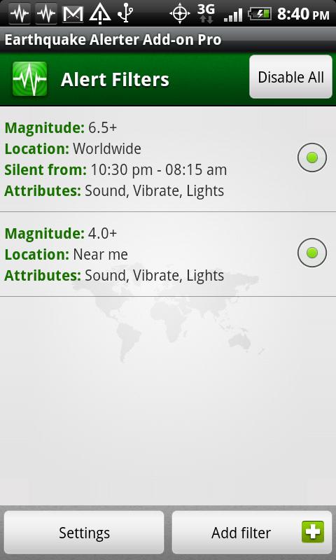 Earthquake Alerter Free Screen 1