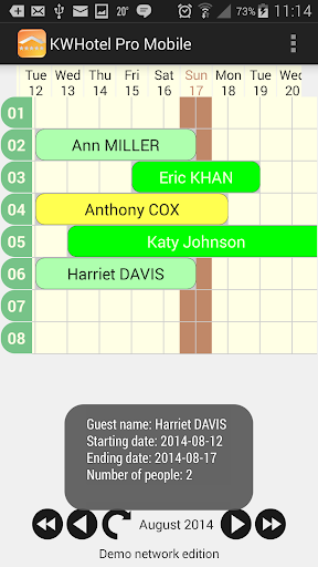 KWHotel Pro Demo Mobile