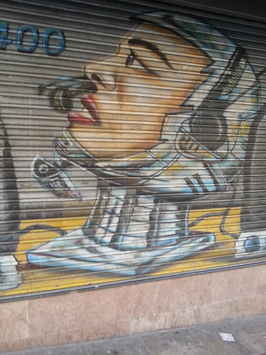 Graffiti Cabeça De Robô