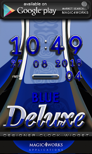 【免費個人化App】Poweramp Widget Blue Deluxe-APP點子